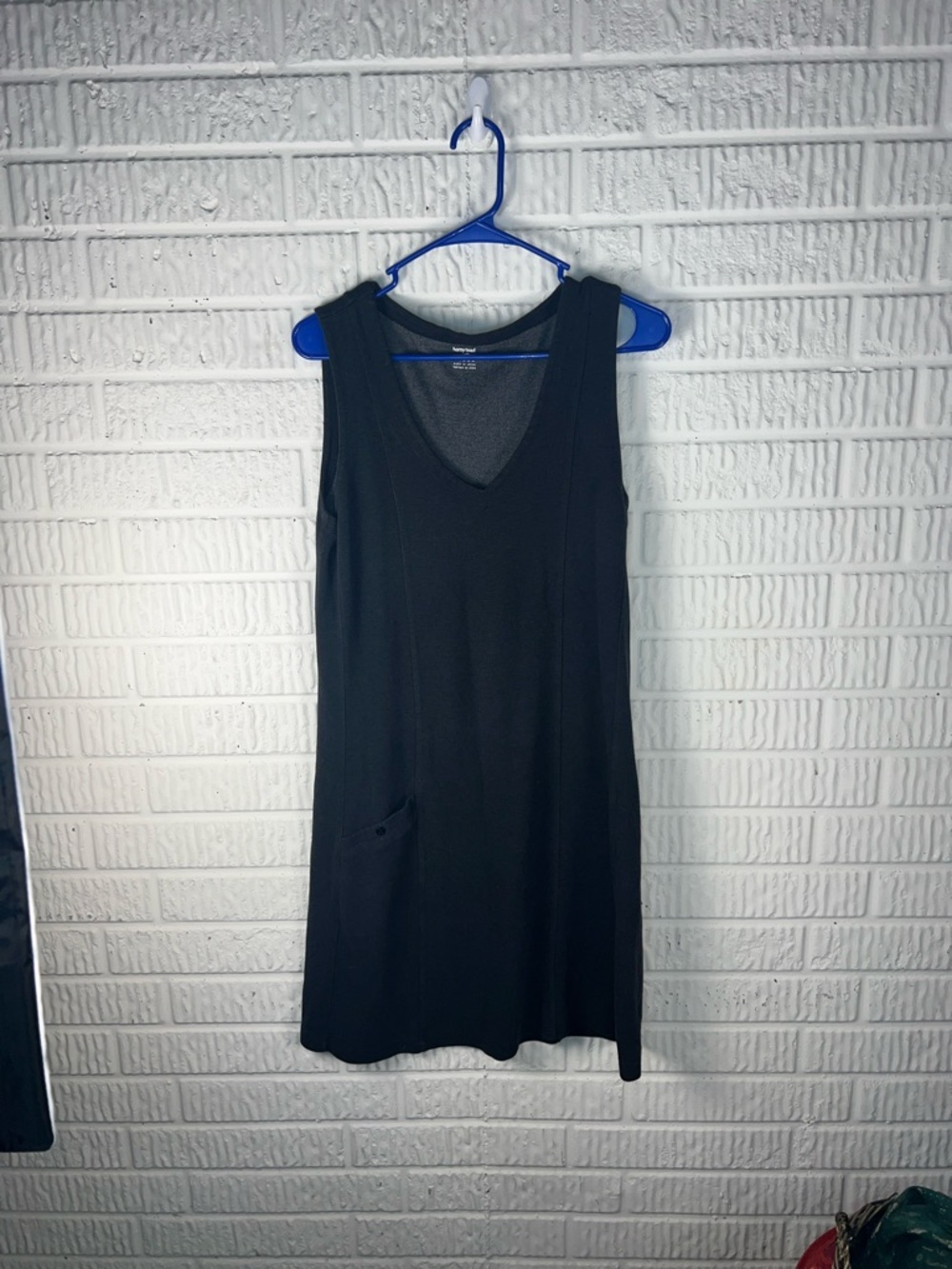 Horny Toad Black Sleeveless V-Neck Shift Dress Size Large